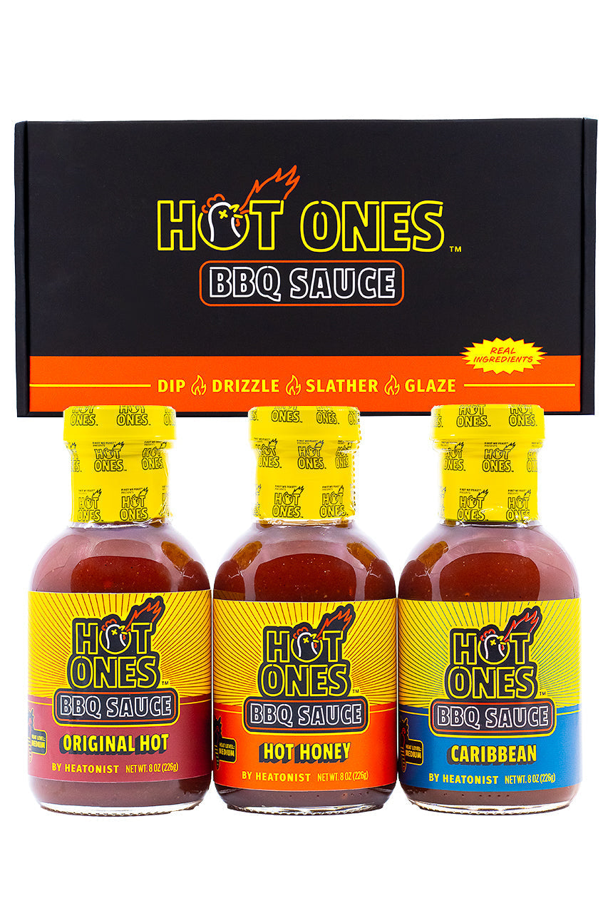 Hot Ones BBQ Trio Pack (Original / Hot Honey / Caribbean) O9