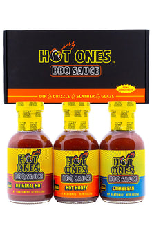 Hot Ones BBQ Trio Pack (Original / Hot Honey / Caribbean) O9